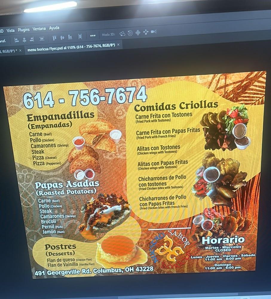 Nuestro Sabor Boricua Menu image 3